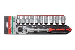 НАБ.12.03.11-6 набор торцевых головок с трещоткой на 1/2" (10-19 мм)